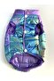 Large Breed Metallic Purple Anorak Sleeveless Puff Coat - 6