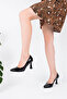 Women's Black Patent Leather Genuine Leather Stiletto - 3