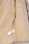 5 Embroidered Fur Hooded Pocket Zippered Boy's Beige Puffer Coat - 4