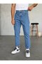 Men's Boyfriend High-Waist Ankle-Length Jeans