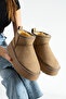 Mink Suede Wool-Lined Thick-Soled Boots