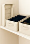 2 Pieces 45X30X20 Large Cream Steel Frame Cabinet Interior Shelf Organizer Foldable Clothing Organizer - 5