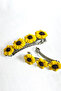 - Hülya 6683 Handmade Floral Patterned Polymer Clay Set of 2 Clip-On Hair Clips / 8 cm - 6 cm - 2