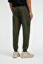 Gelido Men's Elastic Waist Cuffed Leg Drawstring Carioca Stitched Printed Khaki Sweatpants - 6