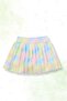 Tie Dye Patterned Shorts Skirted Crop Girl's Athlete Suit - 5