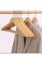 10 Pieces of Wooden Polished Natural Clothes Hangers Smooth Pack of 10 - 3