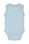 Set of Organic Cotton 0-18 Months Snap-On Bodysuits - Blue - 2