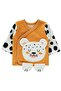 Leopard Print Printed Bodysuit Sets - Mustard0-1 Month - 2