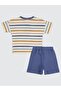 Kaplan Printed Stripe Print Shorts Set 6-18 Months - Ivory 18-24 Months - 4