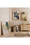 Wooden Framed Elegance of Nature Triple Wooden Painting Set