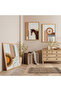 Wooden Framed Earth and Form Triple Wooden Painting Set