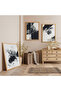 Wooden Framed Shadows Game Triple Wooden Painting Set