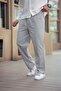 Men's Linen Loose-Fit Trousers Gray - 2