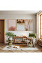 Natural Stillness Triple Wooden Painting Set with Wooden Frame - 3