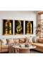 Wooden Framed Word-I Tawhid Triple Wooden Painting Set - 5