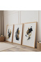 Wooden Framed Chaos and Light Triple Wooden Painting Set - 2