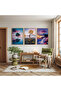 Wooden Framed Colorful Trees Triple Wooden Painting Set - 3