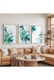 Wooden Framed Dance of the Wind Triple Wooden Painting Set - 5