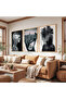 Wooden Framed Three-Piece Wooden Painting Set between Dream and Reality - 4