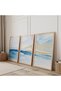 Wooden Framed Peace of the Sea Triple Wooden Painting Set - 2