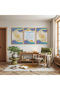 Wooden Framed Nazar Ayet Triple Wooden Painting Set - 3