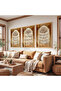 Wooden Framed Religious Verse Triple Wooden Painting Set - 4
