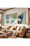 Wooden Framed Three-Piece Wooden Painting Set Following Nature - 4