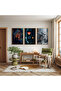 Wooden Framed Romantic Moments Triple Wooden Painting Set - 3