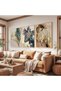 Wooden Framed Elegance of Nature Triple Wooden Painting Set - 4