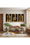 Wooden Framed Word-I Tawhid Triple Wooden Painting Set - 3
