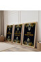 Wooden Framed Malikul Mulk Religious Triple Wooden Painting Set - 2
