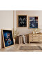 Tiger Inside Wooden Frame Triple Wooden Painting Set