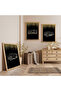 Wooden Framed Religious Verse Triple Wooden Painting Set