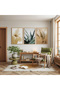 Wooden Framed Elegance of Nature Triple Wooden Painting Set - 3