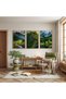 Wooden Framed Beauties of Nature Triple Wooden Painting Set - 3