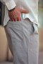 Men's Linen Loose-Fit Trousers Gray - 6