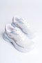 White Powder Women's Lace-Up Sports Shoes Sneaker 152Nav - 4