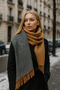 Winter Trend Camel Plaid Patterned Scarf - Designed for Elegance and Warmth Sal1212