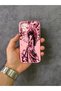 iPhone 13-14 Compatible Japanese Kimono Girl with Umbrella Patterned Pink Case - 4