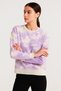 Women's Tie-Dye Pattern Crew Neck Colorful Oversize Relaxed Long Sleeve Sweatshirt - 4