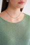 6933 Women's Boat Neck Thin Seasonal Knitwear Sweater Mint - 6