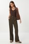 Pensli Pleated Polyviscose Trousers Lgp0021 Khaki