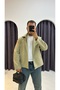 Buttoned Boxy Fit Trench Coat - 7