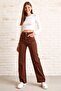 Lima Brown Extra High Waist Palazzo Wide Leg Jeans Trousers