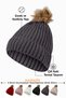 Women's Pompom Smoked Colored Beret
