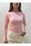 Pink Fleece Inside Slim Fit Long Sleeve Bodysuit for Autumn, Winter Body123 - 3