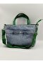 Denim Jeans Women's Shoulder & Hand Bag – with Detachable Strap