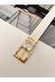 Grid Bridge Gold Buckle Women's Belt Trouser Belt Dress Belt Shirt Belt Coat Belt - 5