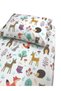 100x200 Nature Patterned 100% Cotton Baby and Child Elastic Sheet and Pillowcase - 4