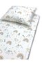 70x100 Brown Rainbow - 100% Cotton, Elastic Baby and Kids Sheet and Pillowcase - 2